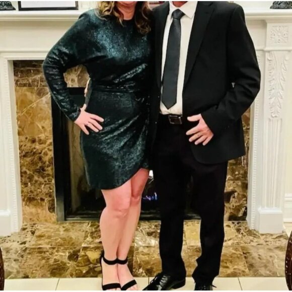 Donna Morgan Green Sequin Mini Dress – Women’s Size 6 (Retails $188) - Picture 12 of 12